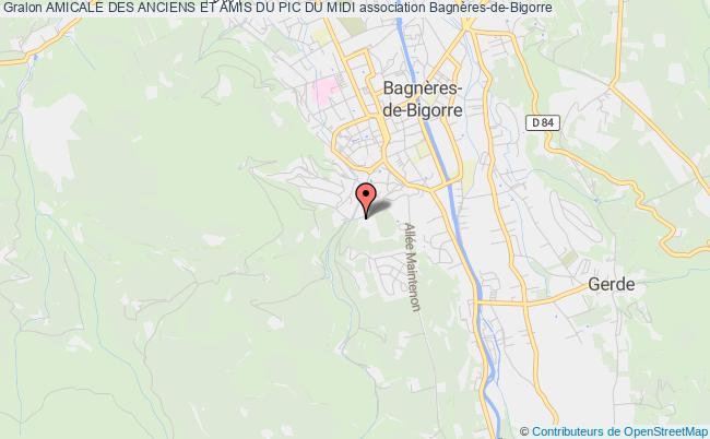 plan association Amicale Des Anciens Et Amis Du Pic Du Midi Bagnères-de-Bigorre