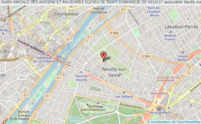 plan association Amicale Des Anciens Et Anciennes Eleves De Saint-dominique De Neuilly Neuilly-sur-Seine