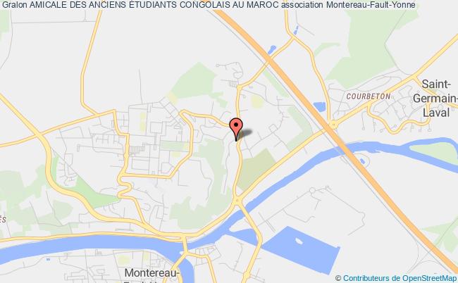 plan association Amicale Des Anciens Étudiants Congolais Au Maroc Montereau-Fault-Yonne