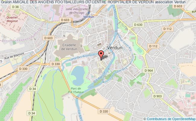 plan association Amicale Des Anciens Footballeurs Du Centre Hospitalier De Verdun Verdun