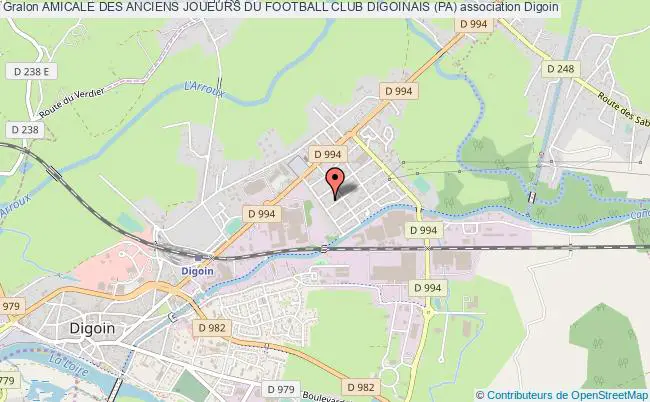 plan association Amicale Des Anciens Joueurs Du Football Club Digoinais (pa) Digoin
