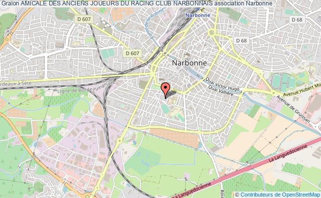 plan association Amicale Des Anciens Joueurs Du Racing Club Narbonnais Narbonne