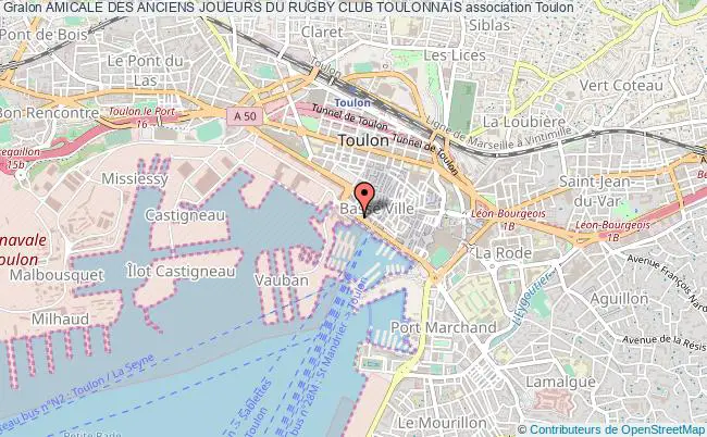 plan association Amicale Des Anciens Joueurs Du Rugby Club Toulonnais Toulon