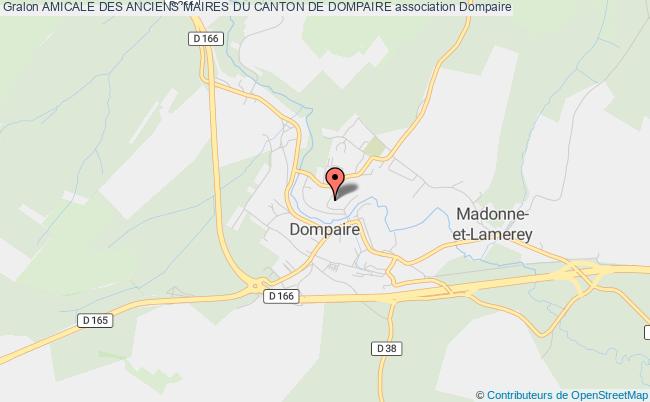 plan association Amicale Des Anciens Maires Du Canton De Dompaire Dompaire