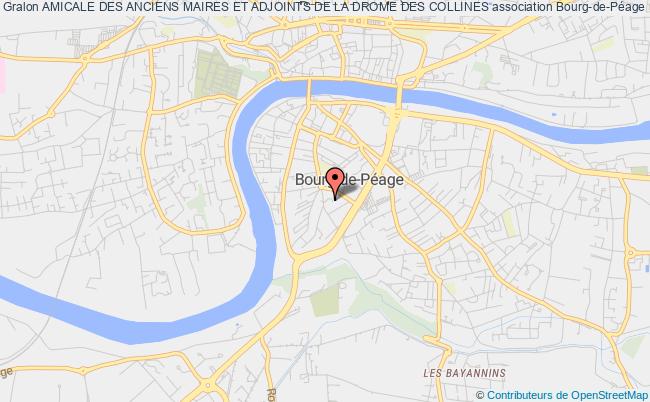 plan association Amicale Des Anciens Maires Et Adjoints De La Drome Des Collines Bourg-de-Péage