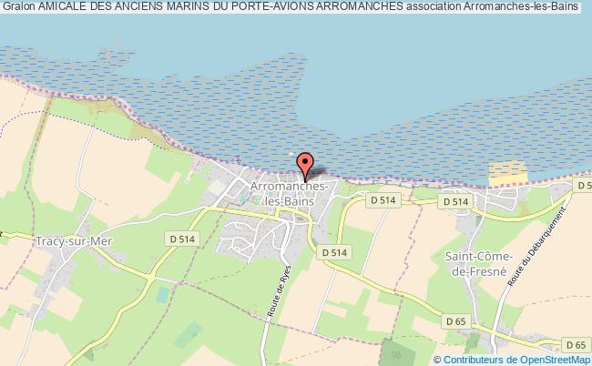 plan association Amicale Des Anciens Marins Du Porte-avions Arromanches Arromanches-les-Bains