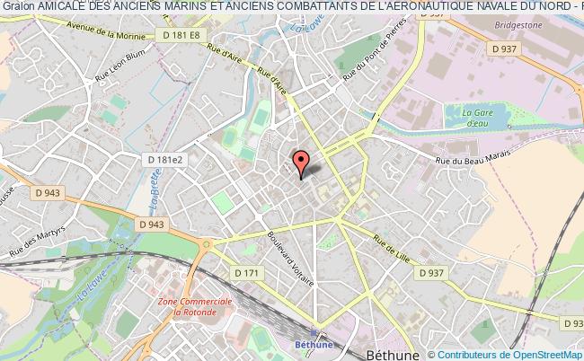 plan association Amicale Des Anciens Marins Et Anciens Combattants De L'aeronautique Navale Du Nord - Pas-de-calais 