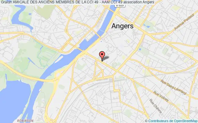 plan association Amicale Des Anciens Membres De La Cci 49 - Aam Cci 49 Angers cedex 01