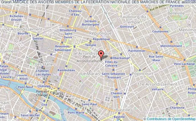 plan association Amicale Des Anciens Membres De La Federation Nationale Des Marches De France Paris