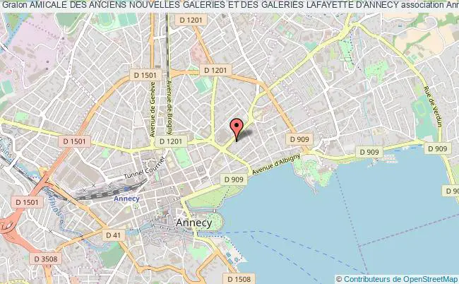 plan association Amicale Des Anciens Nouvelles Galeries Et Des Galeries Lafayette D'annecy Annecy