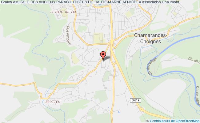 plan association Amicale Des Anciens Parachutistes De Haute-marne Afn/opex Chaumont