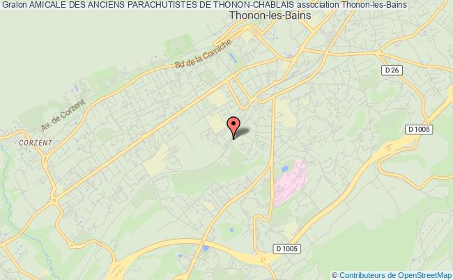 plan association Amicale Des Anciens Parachutistes De Thonon-chablais Thonon-les-Bains