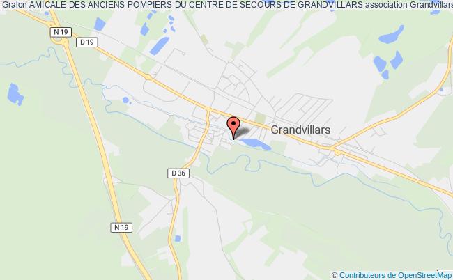 plan association Amicale Des Anciens Pompiers Du Centre De Secours De Grandvillars Grandvillars