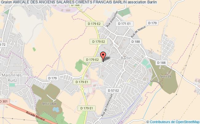 plan association Amicale Des Anciens Salaries Ciments Francais Barlin Barlin