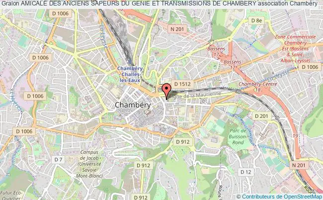 plan association Amicale Des Anciens Sapeurs Du Genie Et Transmissions De Chambery Chambéry