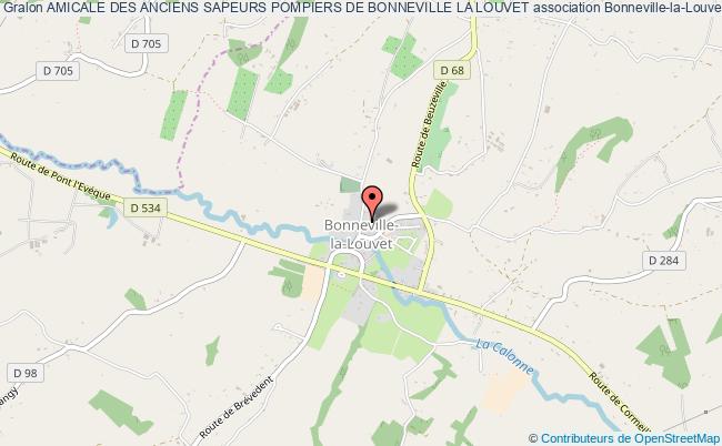 plan association Amicale Des Anciens Sapeurs Pompiers De Bonneville La Louvet Bonneville-la-Louvet