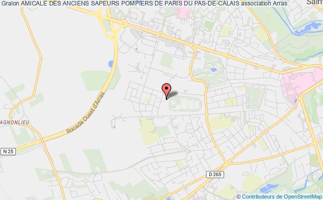 plan association Amicale Des Anciens Sapeurs Pompiers De Paris Du Pas-de-calais Arras