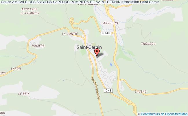plan association Amicale Des Anciens Sapeurs Pompiers De Saint Cernin Saint-Cernin