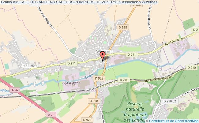 plan association Amicale Des Anciens Sapeurs-pompiers De Wizernes Wizernes