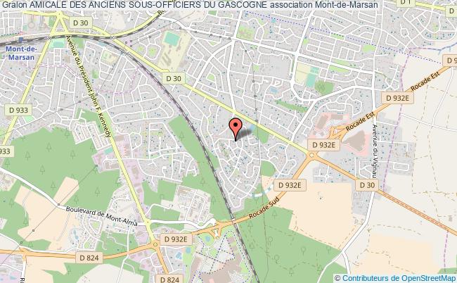 plan association Amicale Des Anciens Sous-officiers Du Gascogne Mont-de-Marsan