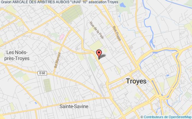 plan association Amicale Des Arbitres Aubois "unaf 10" Troyes