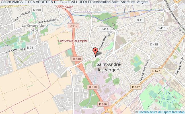 plan association Amicale Des Arbitres De Football Ufolep Saint-André-les-Vergers