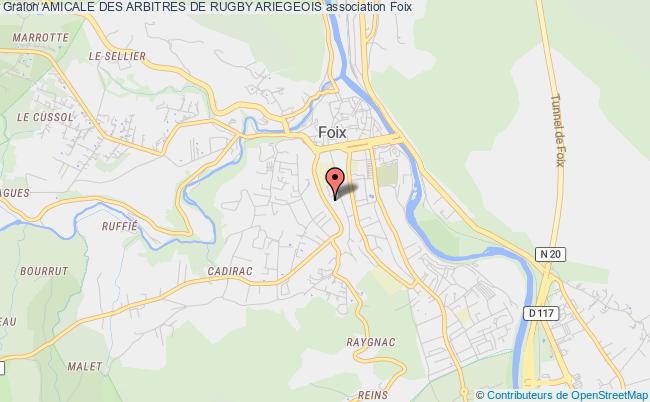 plan association Amicale Des Arbitres De Rugby Ariegeois Foix