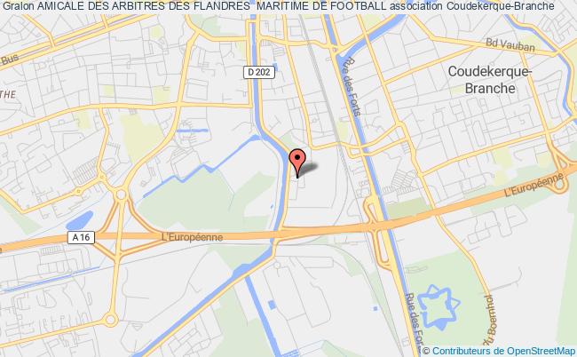plan association Amicale Des Arbitres Des Flandres  Maritime De Football Coudekerque-Branche