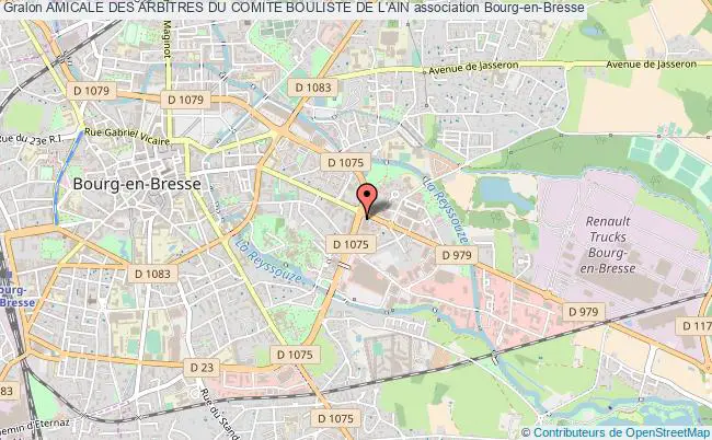 plan association Amicale Des Arbitres Du Comite Bouliste De L'ain Bourg-en-Bresse