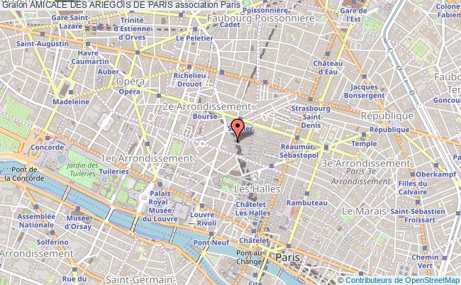 plan association Amicale Des Ariegois De Paris Paris