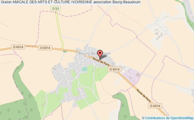 plan association Amicale Des Arts Et Culture Ivoirienne Bourg-Beaudouin