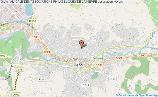 plan association Amicale Des Associations Philateliques De La Nievre Nevers