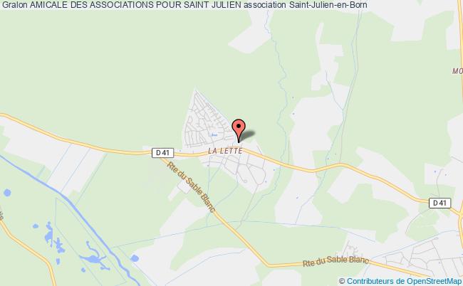 plan association Amicale Des Associations Pour Saint Julien Saint-Julien-en-Born