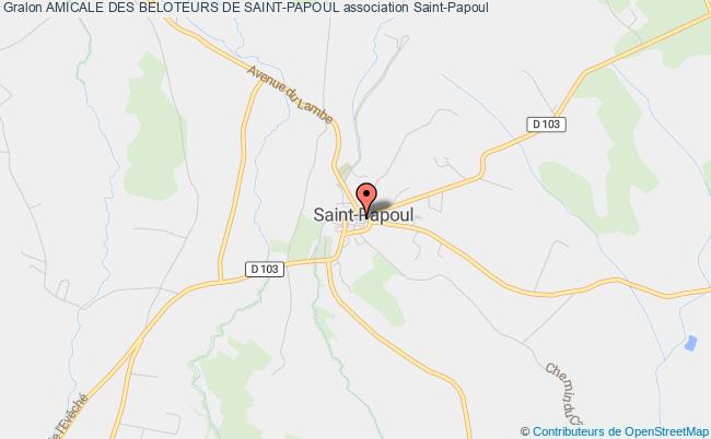 plan association Amicale Des Beloteurs De Saint-papoul Saint-Papoul
