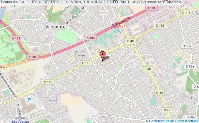 plan association Amicale Des Berberes De Sevran, Tremblay Et Villepinte (abstv) Villepinte