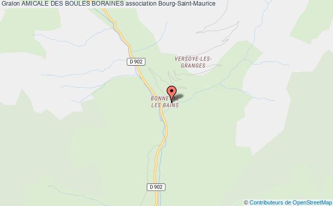plan association Amicale Des Boules Boraines Bourg-Saint-Maurice
