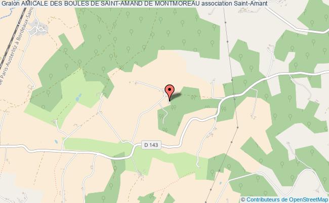 plan association Amicale Des Boules De Saint-amand De Montmoreau Saint-Amant