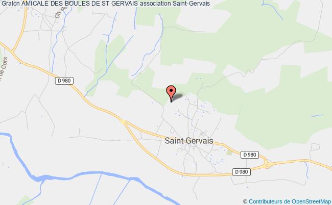 plan association Amicale Des Boules De St Gervais Saint-Gervais