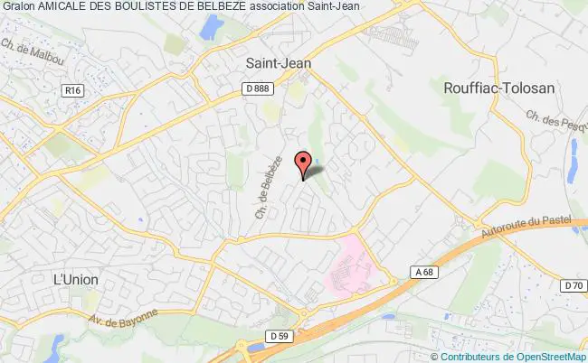 plan association Amicale Des Boulistes De Belbeze Saint-Jean