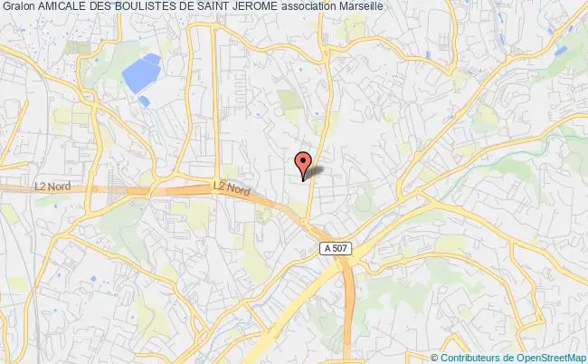 plan association Amicale Des Boulistes De Saint Jerome Marseille