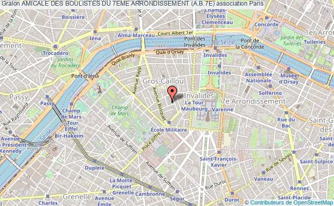 plan association Amicale Des Boulistes Du 7eme Arrondissement (a.b.7e) Paris