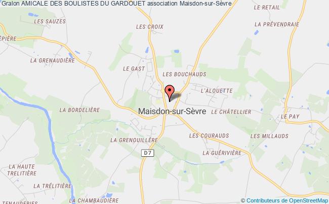 plan association Amicale Des Boulistes Du Gardouet Maisdon-sur-Sèvre