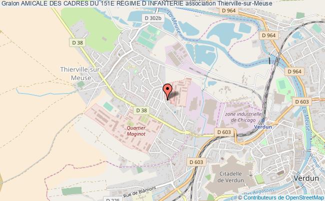 plan association Amicale Des Cadres Du 151e Regime D Infanterie Thierville-sur-Meuse