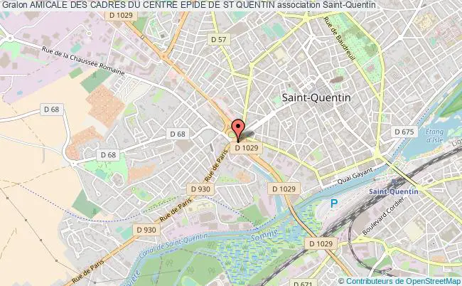 plan association Amicale Des Cadres Du Centre Epide De St Quentin Saint-Quentin