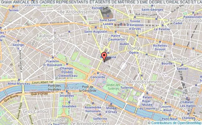 plan association Amicale Des Cadres Representants Et Agents De Maitrise 3 Eme Degre L'oreal Scad Et Laboratoiresd Anglas Paris