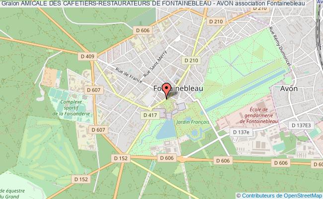 plan association Amicale Des Cafetiers-restaurateurs De Fontainebleau - Avon Fontainebleau