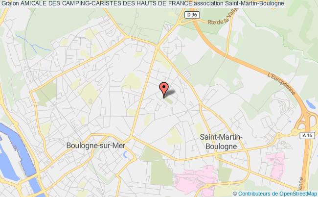 plan association Amicale Des Camping-caristes Des Hauts De France Saint-Martin-Boulogne