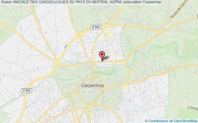 plan association Amicale Des Cardiologues Du Pays Du Mistral (acpm) Carpentras