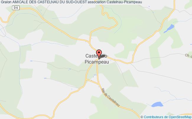 plan association Amicale Des Castelnau Du Sud-ouest Castelnau-Picampeau