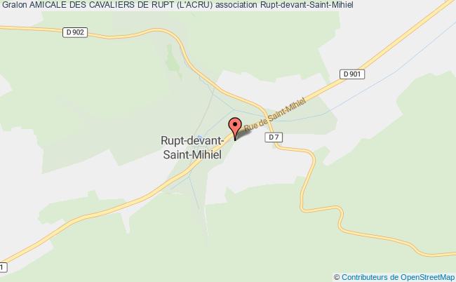 plan association Amicale Des Cavaliers De Rupt (l'acru) Rupt-devant-Saint-Mihiel
